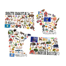 Load image into Gallery viewer, United States Bundle PNG, All 50 States Bundle Digital Download
