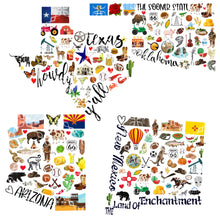Load image into Gallery viewer, United States Bundle PNG, All 50 States Bundle Digital Download
