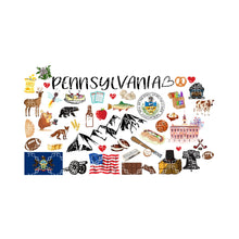 Load image into Gallery viewer, Pennsylvania Symbols Sublimation Transfer
