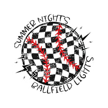 Load image into Gallery viewer, Summer Nights Ballfield Lights PNG, Baseball T-Ball Digital Download
