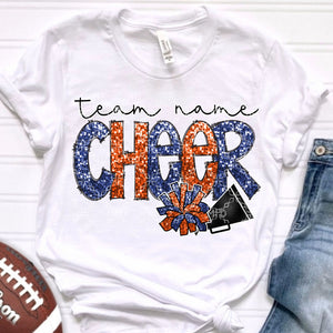 Custom Cheer, Add Your Team/School Name And Colors, Personalize, Sublimation Transfer