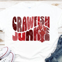 Load image into Gallery viewer, Crawfish Junkie PNG, Crawfish Digital Download, Sucking Head Digital Design
