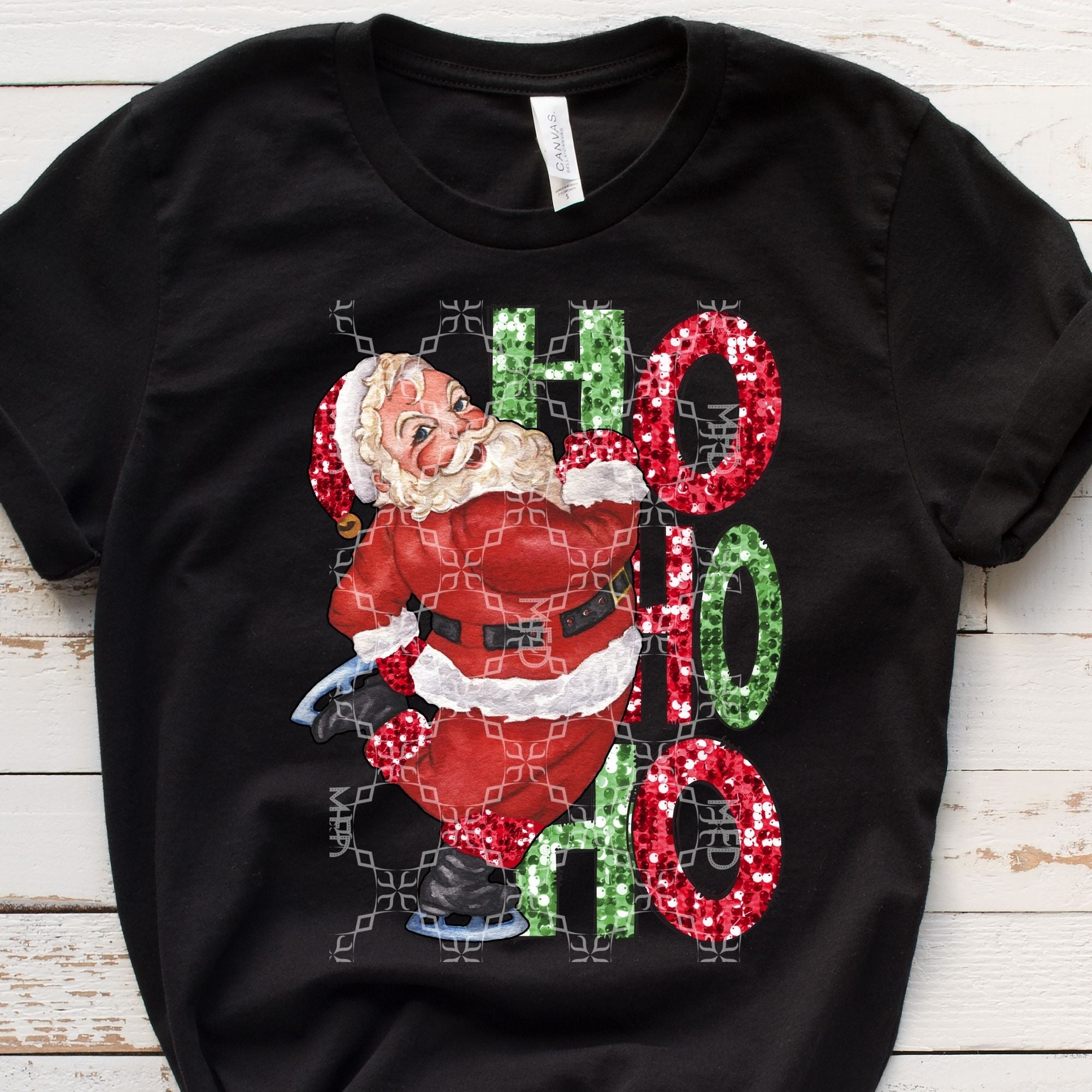 Santa Claus HoHoHo 1 PNG file Merry Christmas Sublimation Ho