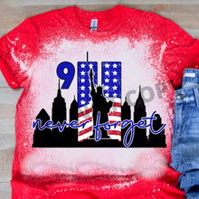 Load image into Gallery viewer, 9/11 Never Forget Sublimation Transfer, Ready to Press Transfer
