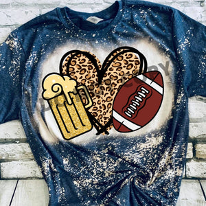 Beer Love Football Cheetah Sublimation Transfer