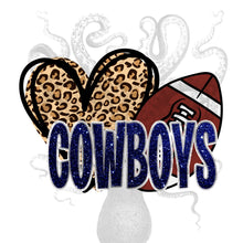 Load image into Gallery viewer, Love Cowboys Football Sublimation Transfer, Dallas Cowboys, Ready To Press Transfer
