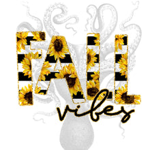 Load image into Gallery viewer, Fall Vibes Sunflower Sublimation Transfer, Ready to Press Transfer
