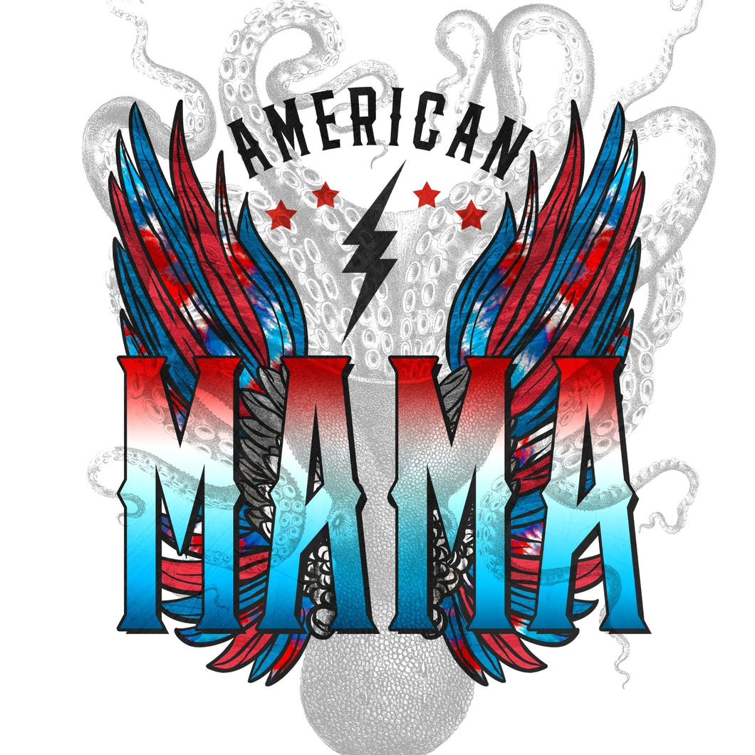 American Mama Sublimation Transfer