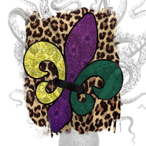 Fleur-De-Lis  Sublimation Transfer, Mardi Gras Ready to Press Transfer, Sublimation