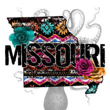 Load image into Gallery viewer, Missouri Aztec Flowers Sublimation Transfer
