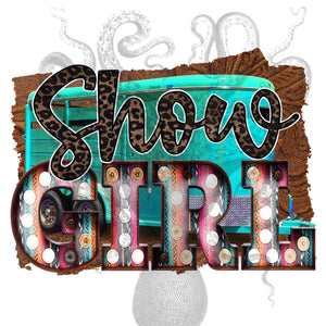 Show Girl Horse Trailer Digital Download, Rodeo, Western PNG