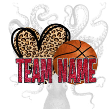 Load image into Gallery viewer, Love Basketball, Add Your Team Name, Personalize, Sublimation Transfer
