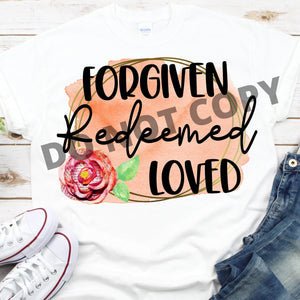 Forgiven Redeemed Loved Digital Download