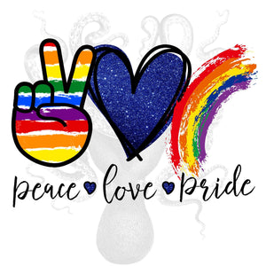 Peace Love Pride Sublimation Transfer