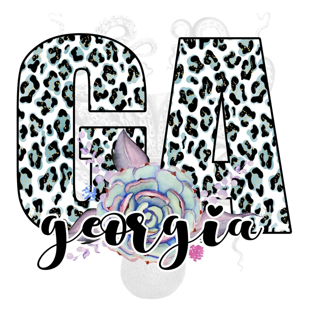 Georgia State Initials Digital Download