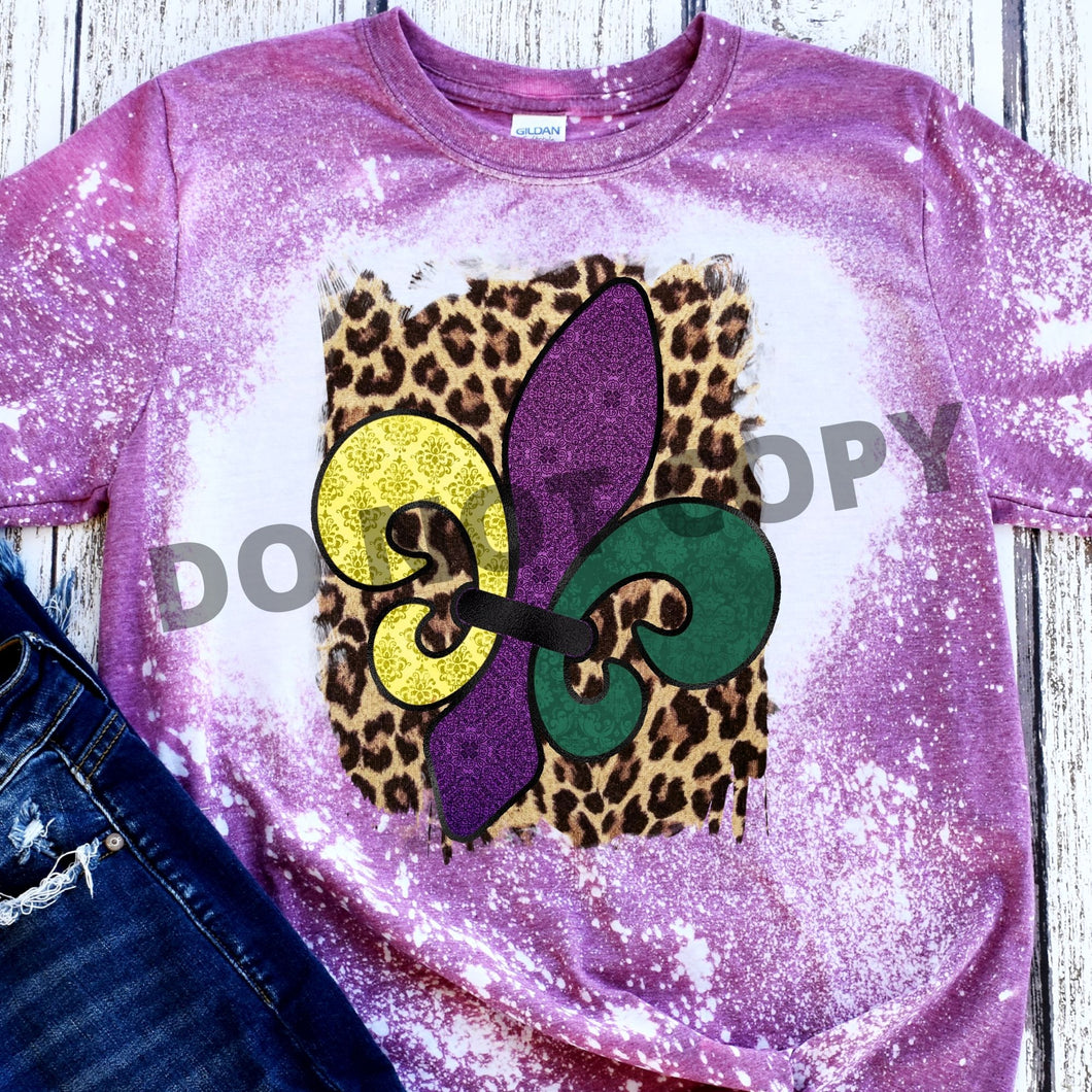 Fleur-De-Lis  Sublimation Transfer, Mardi Gras Ready to Press Transfer, Sublimation