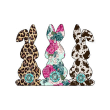Load image into Gallery viewer, Easter Bunny Sublimation Transfer, Three Bunnies T-Shirt Sublimation Transfer
