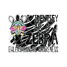 Load image into Gallery viewer, I Identify As A Zebra, Ehlers-Danlos Awareness PNG Genetic Disorder Digital Download
