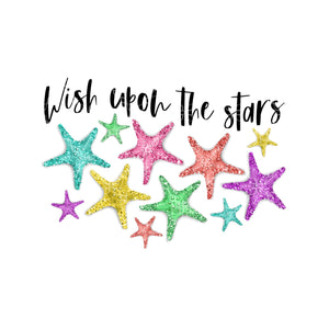 Wish Upon The Stars Sublimation Transfer, Starfish Sublimation T-Shirt Transfer