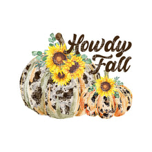 Load image into Gallery viewer, Howdy Fall Sublimation Transfer, Pumpkins T-Shirt Transfer
