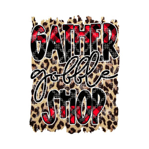 Gather Gobble Shop Buffalo Plaid 2 File Bundle Digital Design, Thanksgiving PNG, Black Friday Digital Design