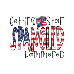 Getting Star Spangled Hammered Sublimation Transfer