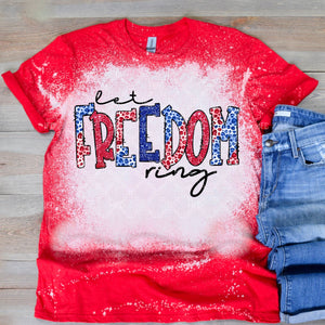 Let Freedom Ring Sublimation, United States of America T-Shirt Sublimation Transfer