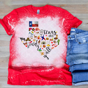 Texas Symbols No Alcohol Sublimation Transfer