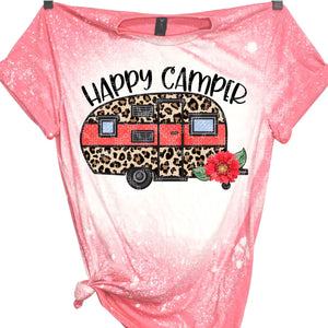 Happy Camper Sublimation Transfer, Camping Sublimation T-Shirt Transfer