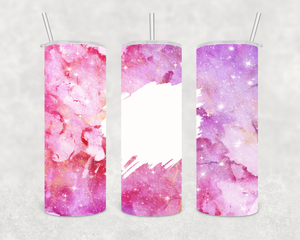 Pink and Purple Galaxy Skinny Tumbler Sublimation Transfer, Galaxy Print Tumbler Sublimation Transfer, Skinny Tumbler Sublimation Transfer